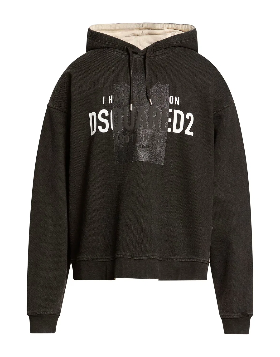 Мужской свитшот с капюшоном Dsquared2, темно‑серый