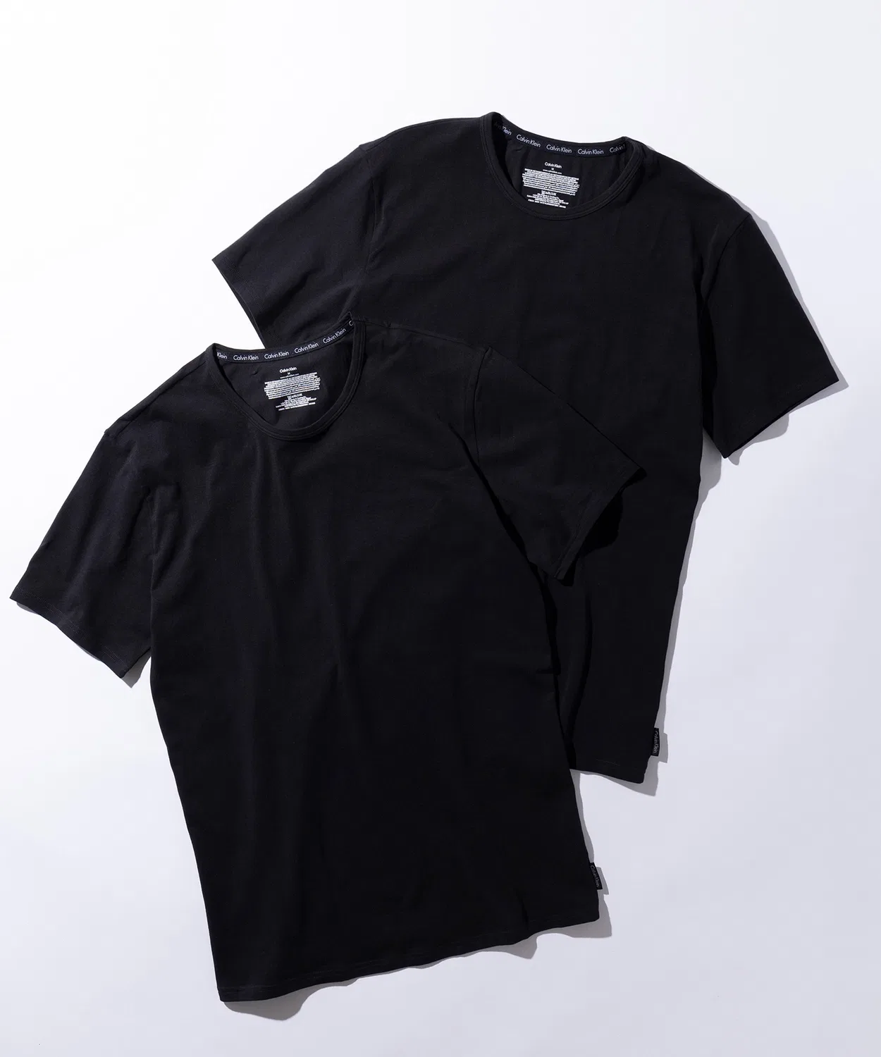 Мужской комплект футболок с логотипом Modern Cotton 2 Pack Calvin Klein, Black — фото 2