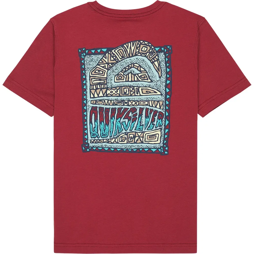Детская футболка с принтом Heritage Quiksilver, Red — фото 2