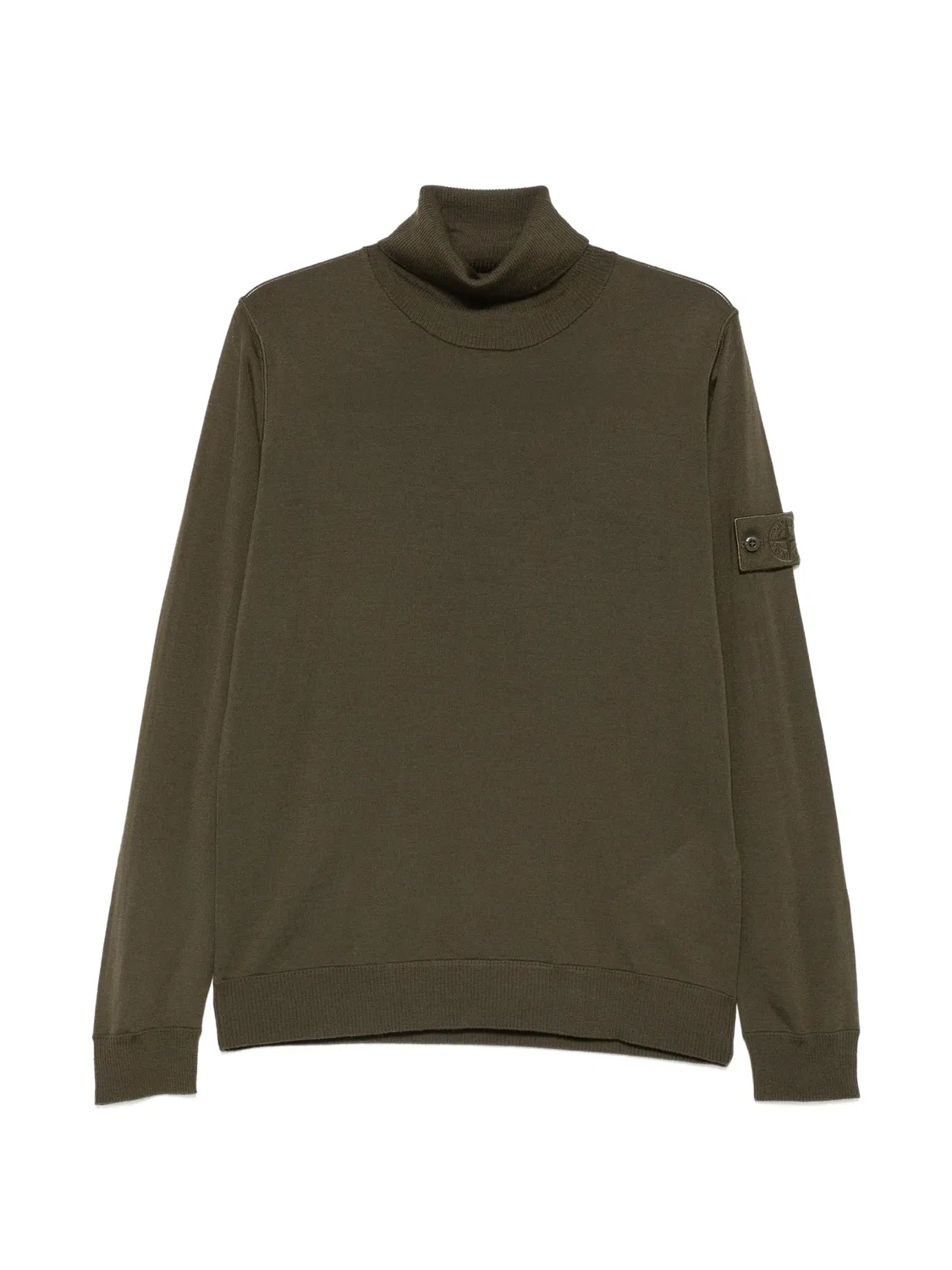 Водолазка Ghost шерстяная зеленая Stone Island, зеленый