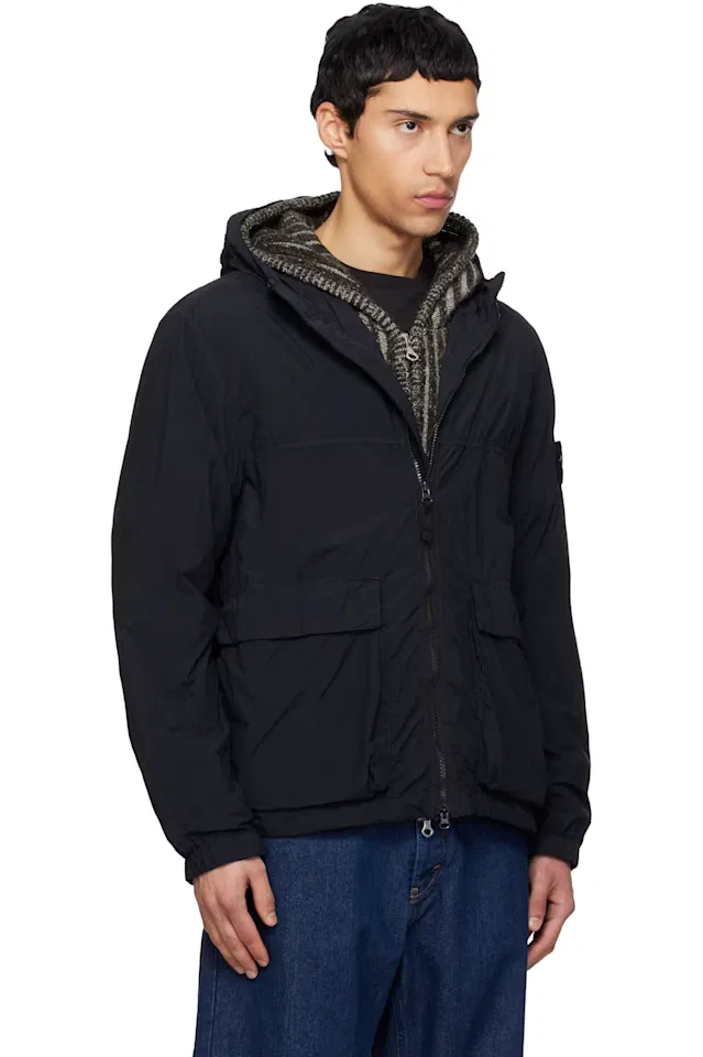 Темно-синяя куртка из нейлона smerigliato-TC Stone Island — фото 2