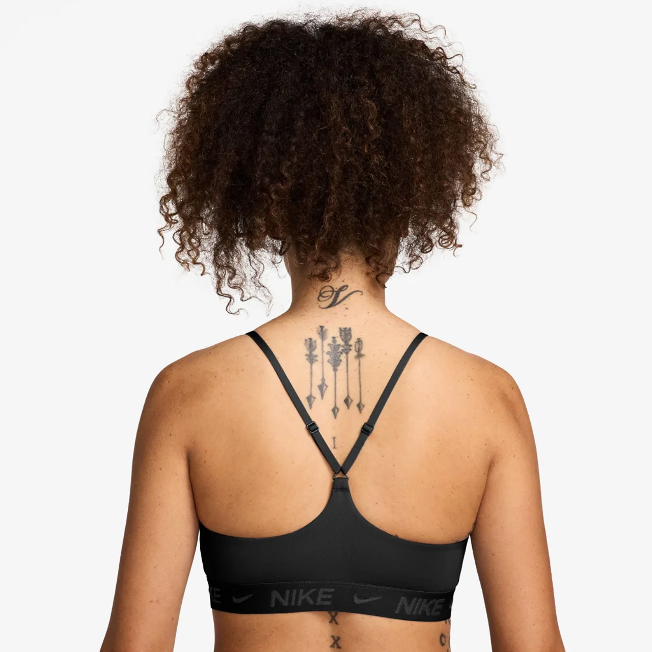 Женский спортивный бюстгальтер Dri-FIT Indy Nike, черный — фото 2