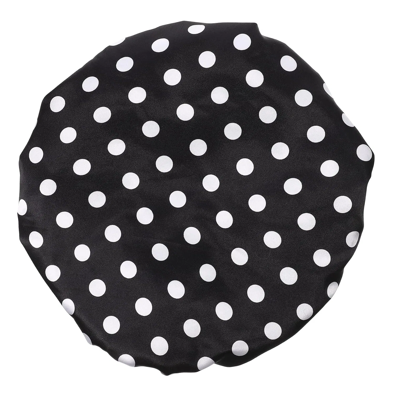 Шапочка для душа 3-в-1 Housoutil, 2 шт, Satin, Peva, Microfibre, 33x33 см, Black — фото 4
