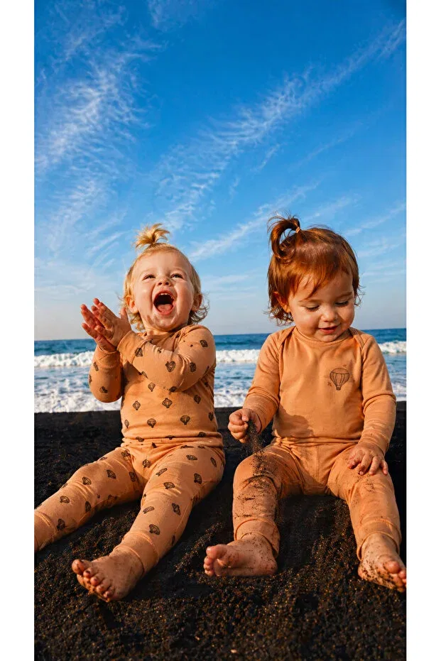 Детские леггинсы для девочек хлопковые 2-Pack Dadamama, Orange