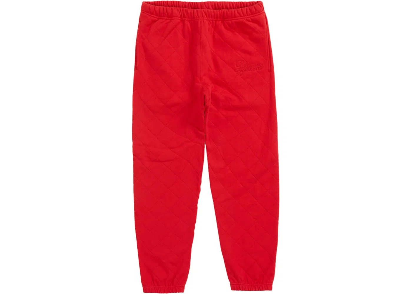 Детские спортивные штаны с квилтингом Sweatpant Supreme, Red
