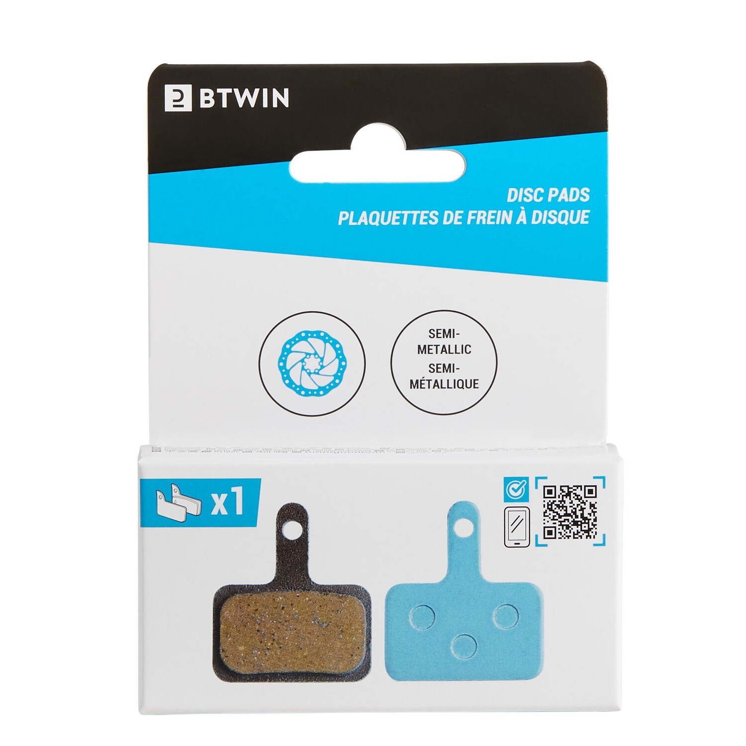 

Тормозные колодки для велосипеда черно-голубые SHIMANO DEORE / TEKTRO Btwin