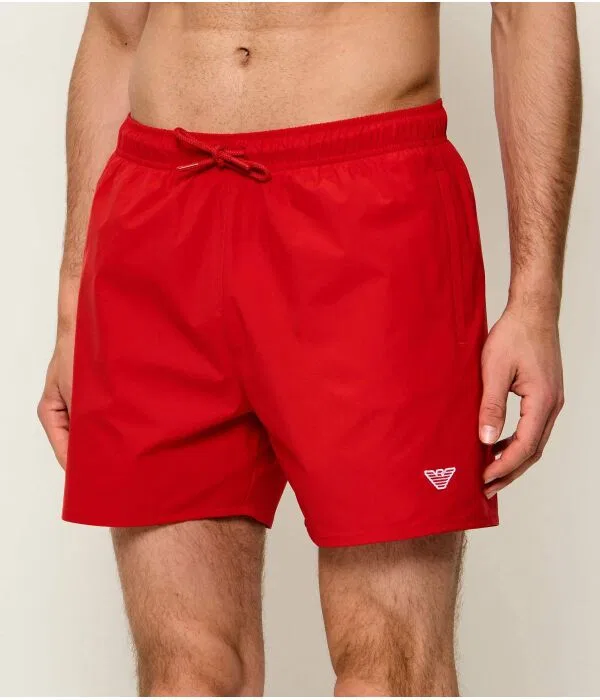 Мужские шорты для плавания Regular Fit Emporio Armani, красный