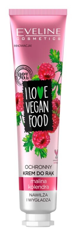 

Увлажняющий крем для рук с ароматом малины Eveline Cosmetics I Love Vegan Food