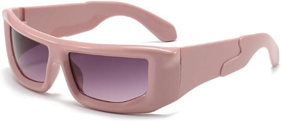 

Солнцезащитные очки Square Toad: модные солнцезащитные очки с защитой от УФ-излучения для активного отдыха и туризма sundry goods, C10 Solid Powder Frame Double Gray Flakes