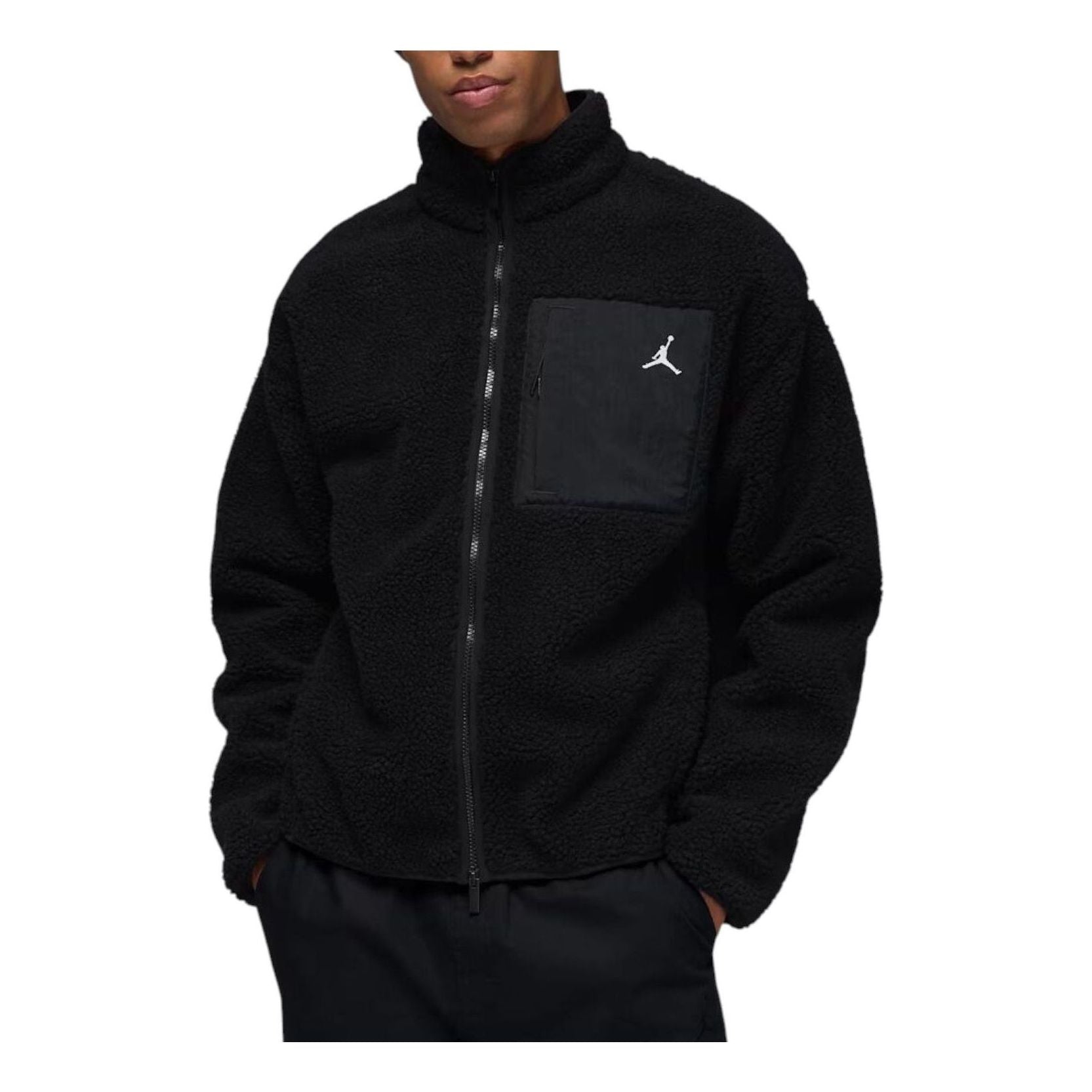 

Куртка Air Jordan Flight Mountainside Faux Fur Jacket 'Black White'