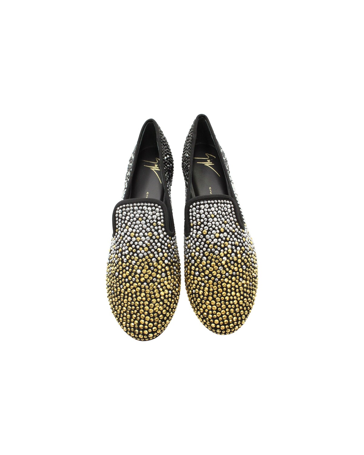 Туфли для курящих Giuseppe Zanotti с шипами из черной замши, черный