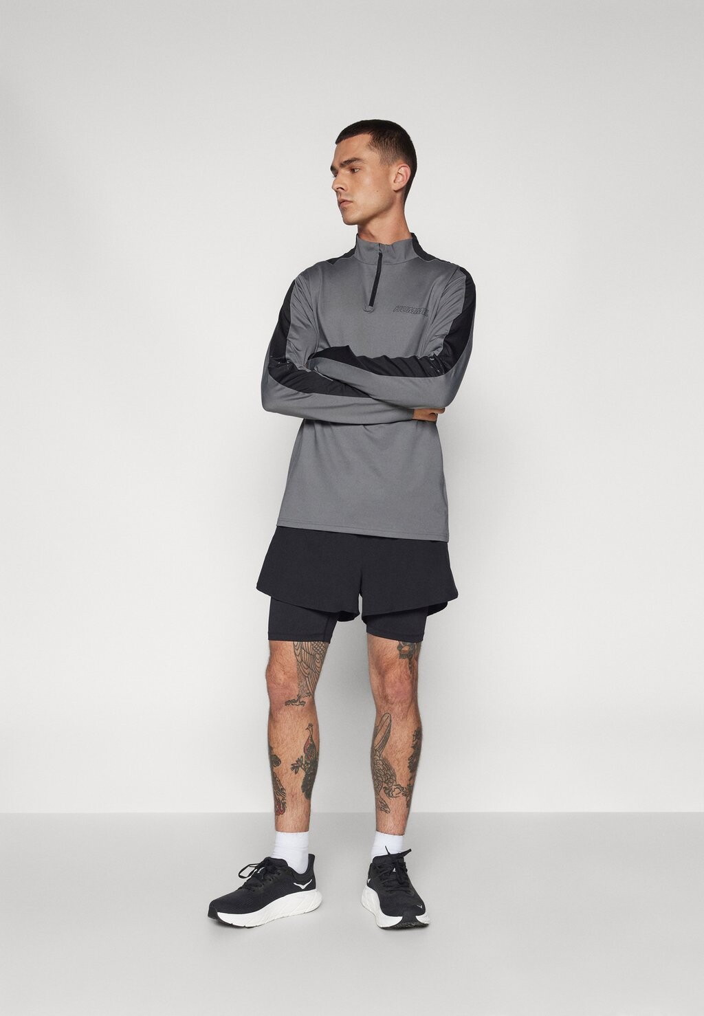 

Рубашка с длинным рукавом STRENGTH HALF ZIP Hummel, серый