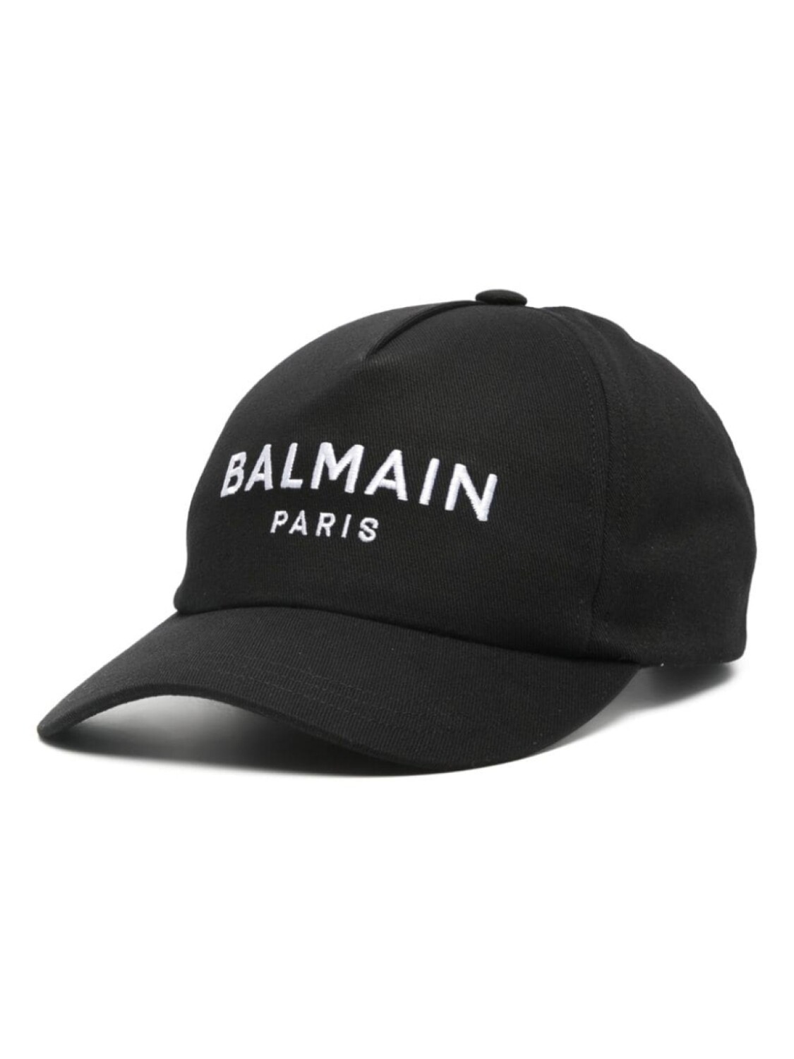

Хлопковая кепка с вышитым логотипом Balmain, черный