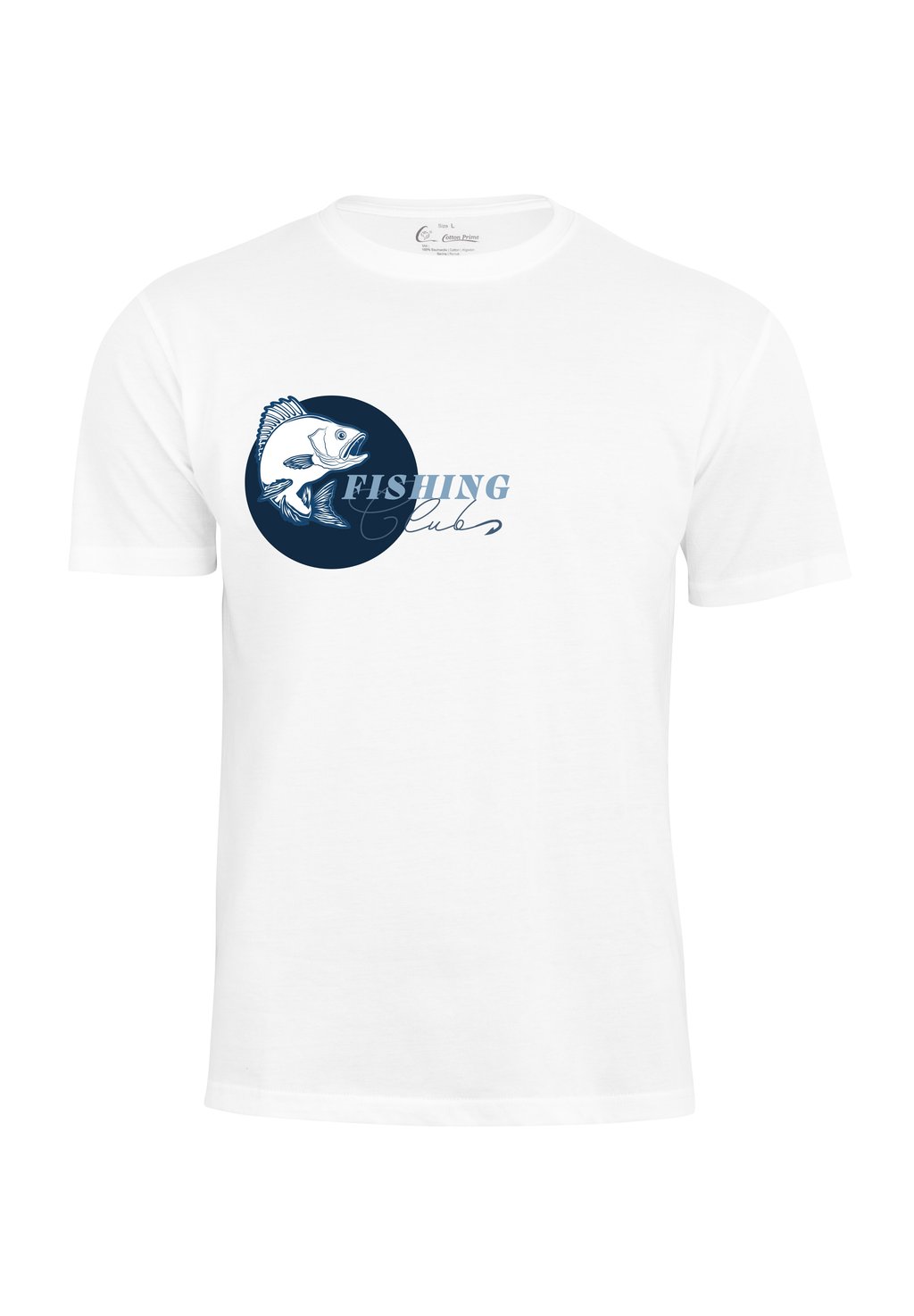 

Футболка с принтом FISHING CLUB ANGLER Cotton Prime, белый
