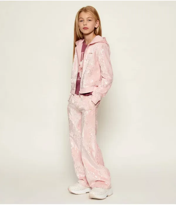 Брюки flare fit Guess Active, розовый — фото 2