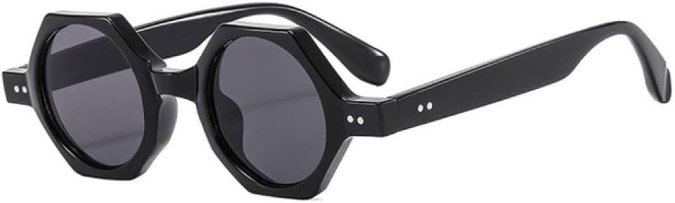

Солнцезащитные очки Polygon Punk для женщин, в стиле стимпанк, круглые солнцезащитные очки для мужчин, защита от УФ-излучения UV400, уникальные очки для активного отдыха, унисекс WNCKSQ, C1black-black