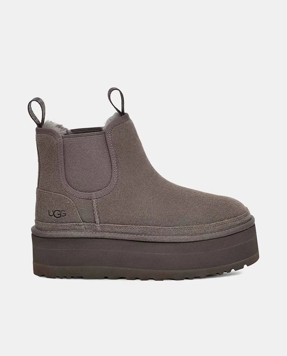 

Neumel Platform женские замшевые ботинки челси на платформе UGG, серый