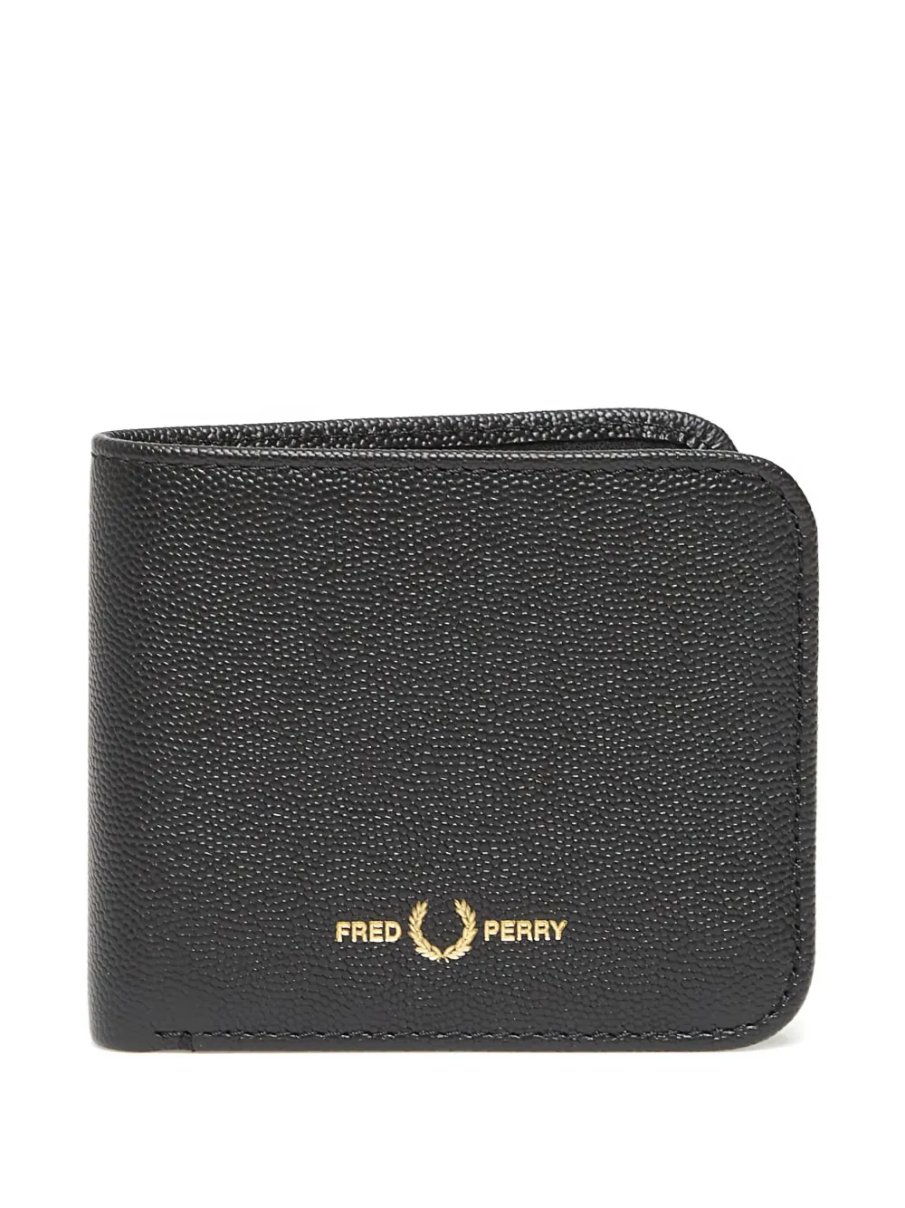 

Кошелек из скотчгрейн-кожи Fred Perry, черный