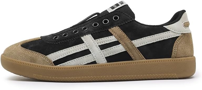 

Унисекс кроссовки повседневные модные на все сезоны, стильная спортивная обувь без шнурков Lhyxu, черный