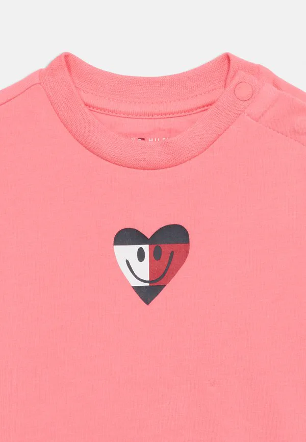 Футболка с принтом в виде смайлика Tommy Hilfiger, Tropical Blush — фото 3