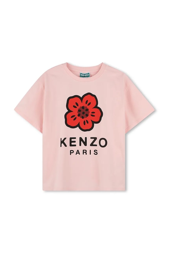 

Хлопковая футболка детская Kenzo Kids, оранжевый