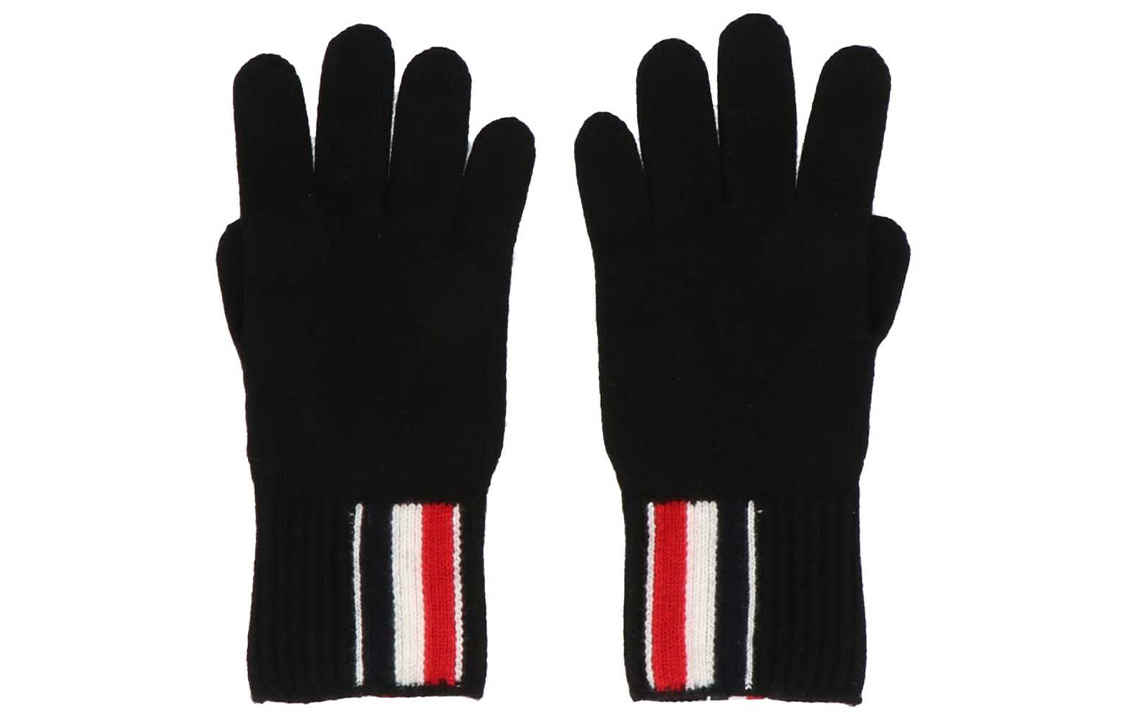 

THOM BROWNE Рубашка поло из мериносовой шерсти, Black