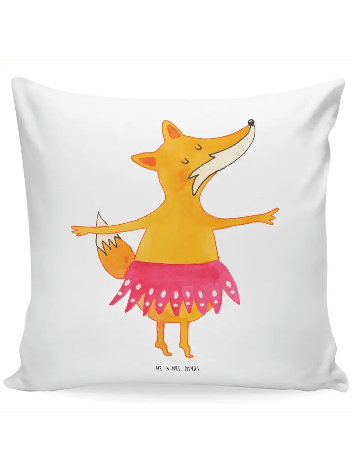 

Подушка Mr & Mrs Panda 40x40 Fuchs Ballerina, белый
