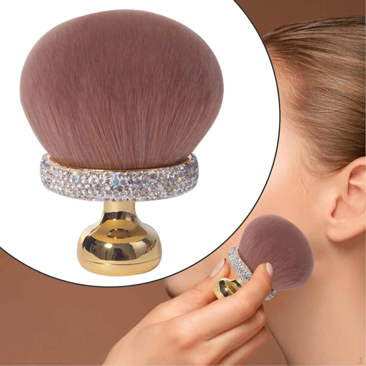Кисть для макияжа Mushroom Blending Brush, белая — фото 2