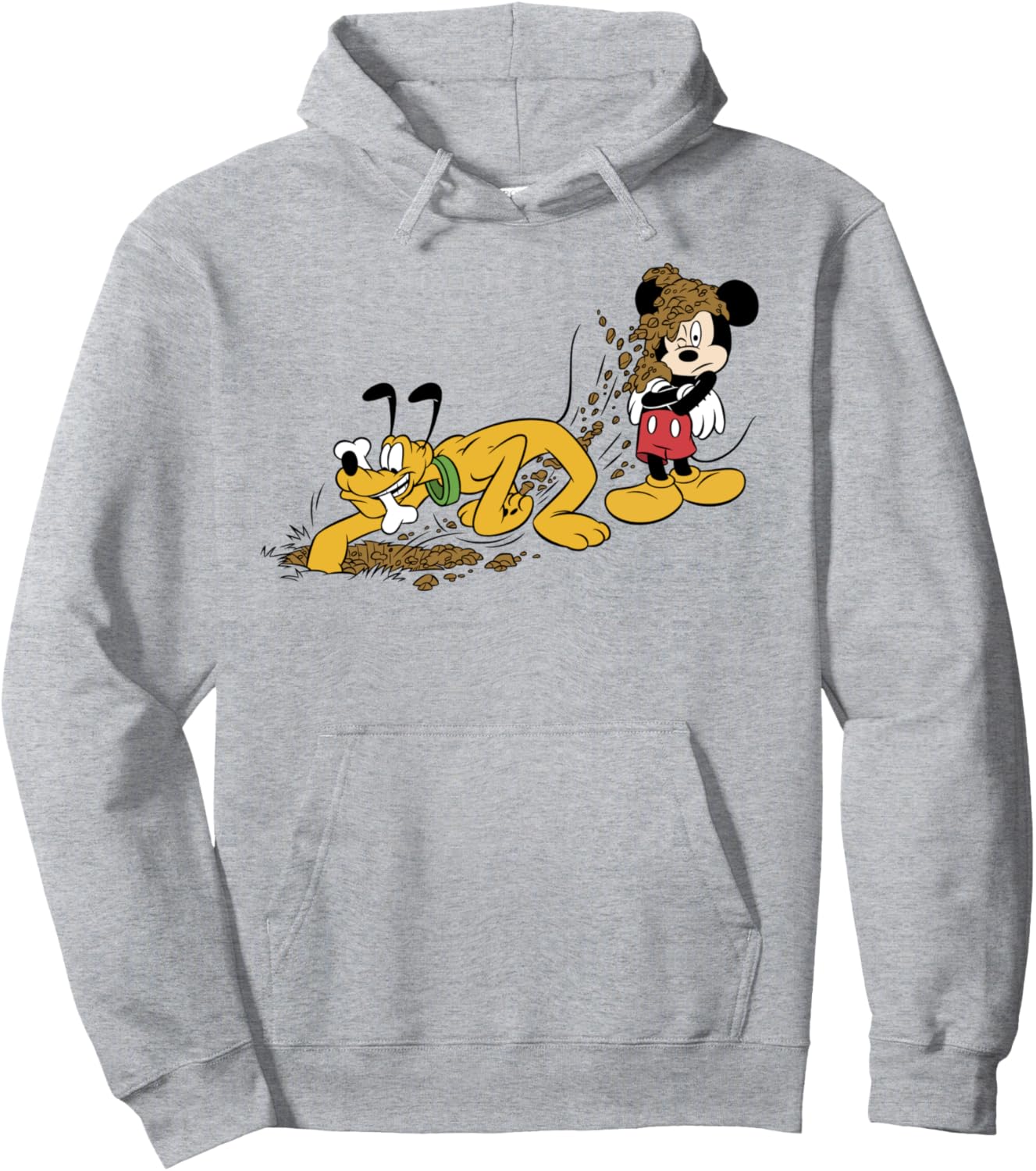

Толстовка Disney Mickey and Friends Mickey & Pluto Digging Hoodie, серый