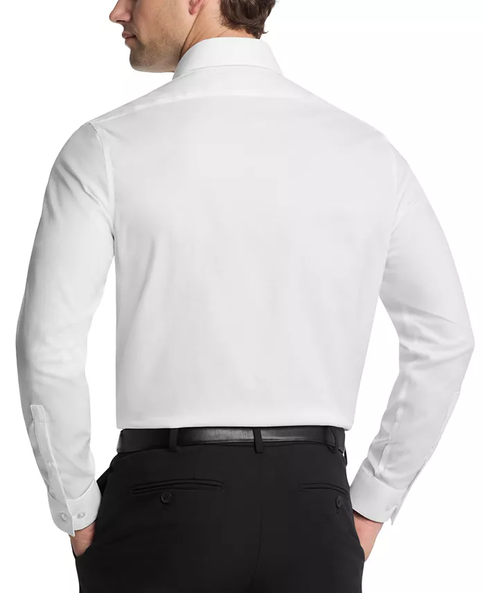 Мужская классическая рубашка Slim-Fit Calvin Klein, белый — фото 2