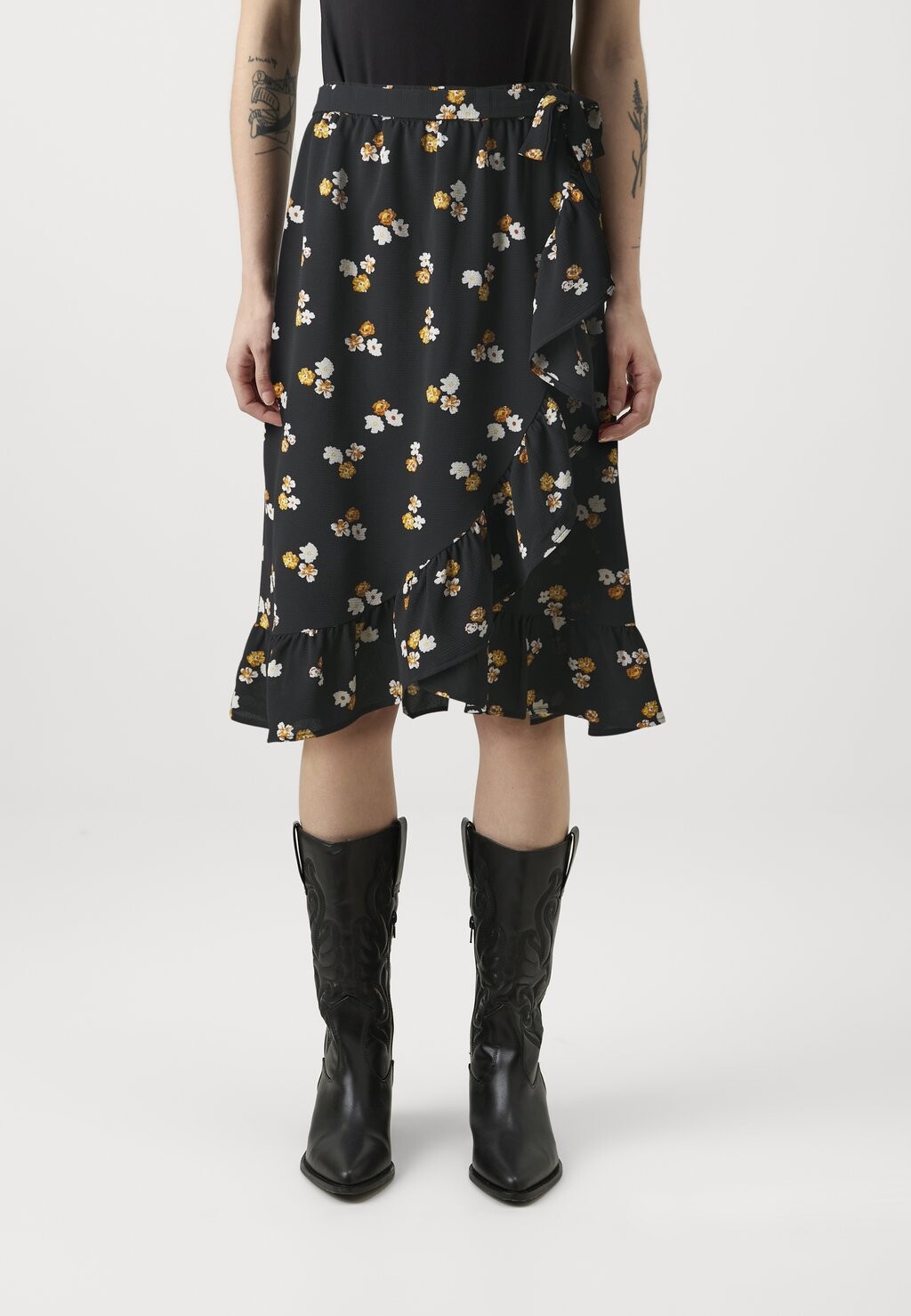 

Юбка с запахом ONLNOVA LIFE LUX MIDI SKIRT ONLY Petite, черный