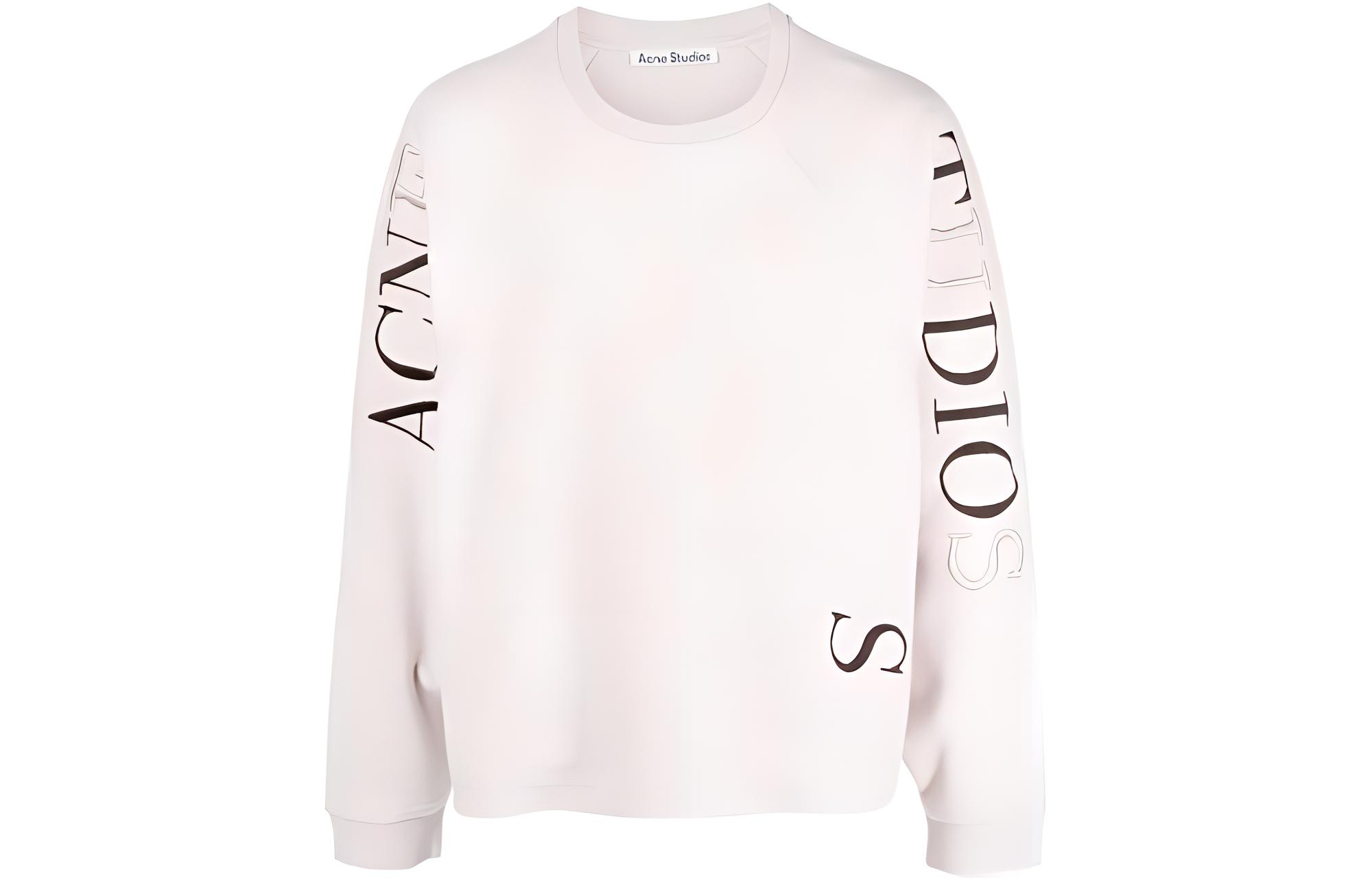 

Свитшот с вышитым логотипом Acne Studios, светло-розовый