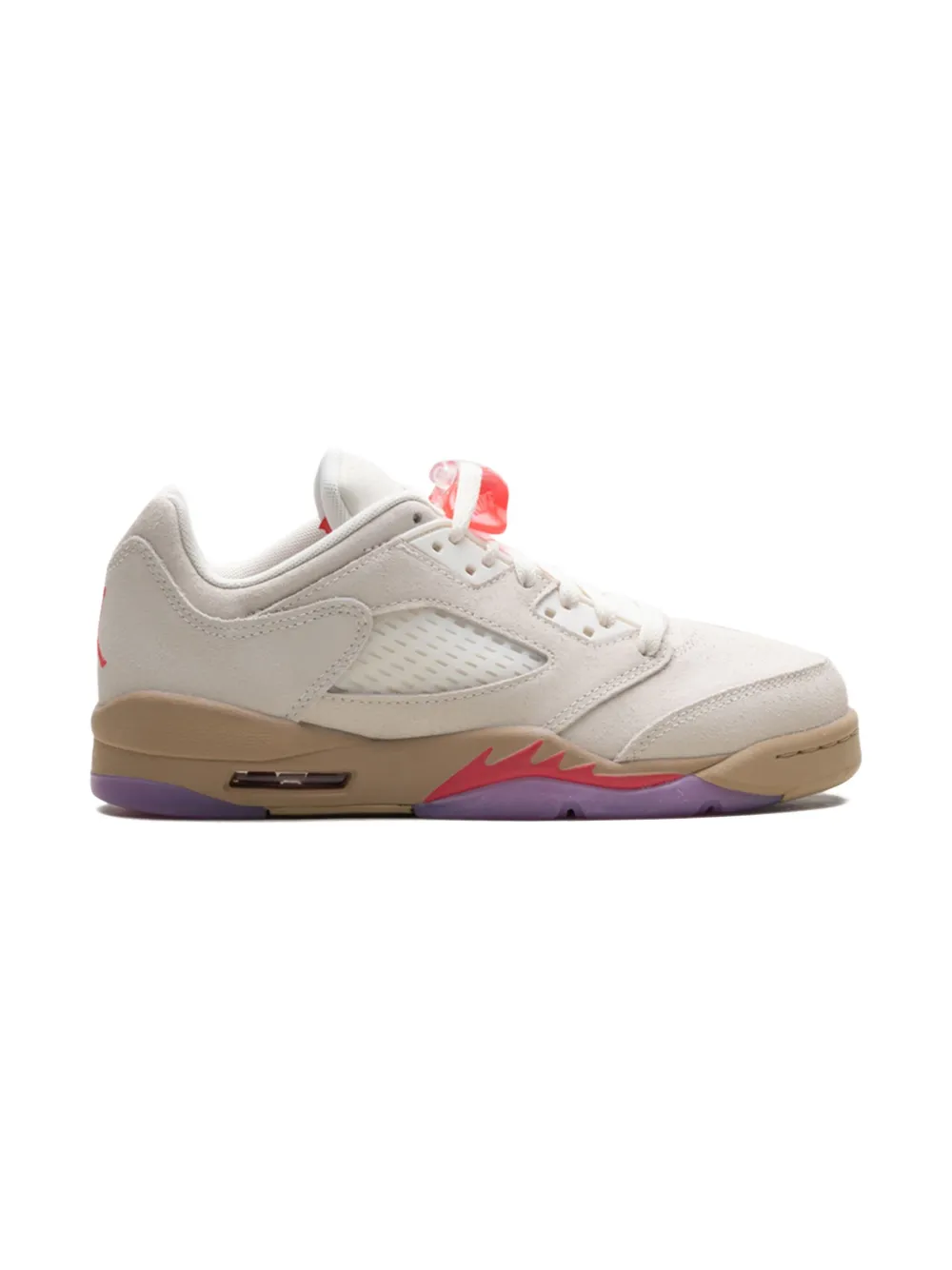 Кроссовки Air Jordan 5 Pale Ivory/Fusion Red/Desert/Rush Fuchsia/White Jordan Kids, нейтральный — фото 2