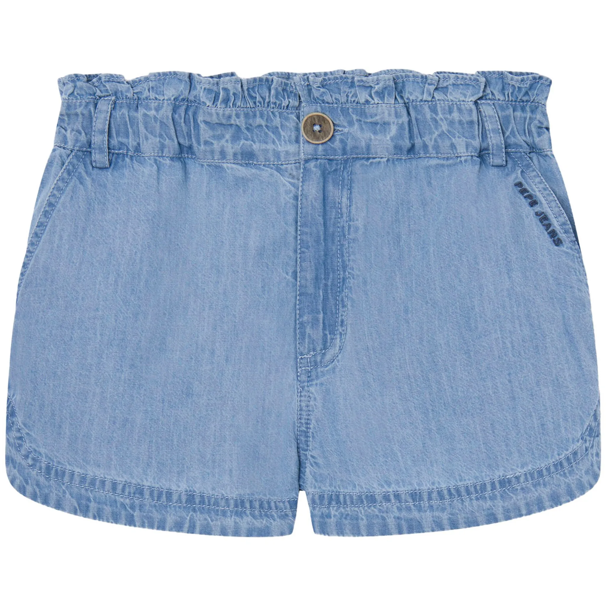 

Шорты Pepe Jeans «RADHA» с рюшами на поясе, цвет chambrayblue