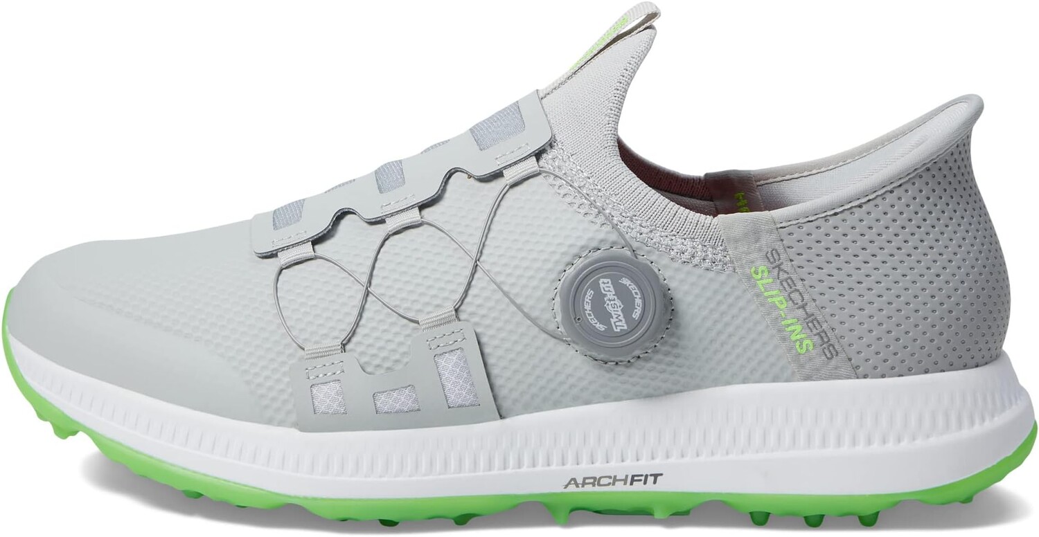 Кроссовки Go Golf Elite 5 Hands Free Slip-Ins Skechers, цвет Gray/Lime — фото 4