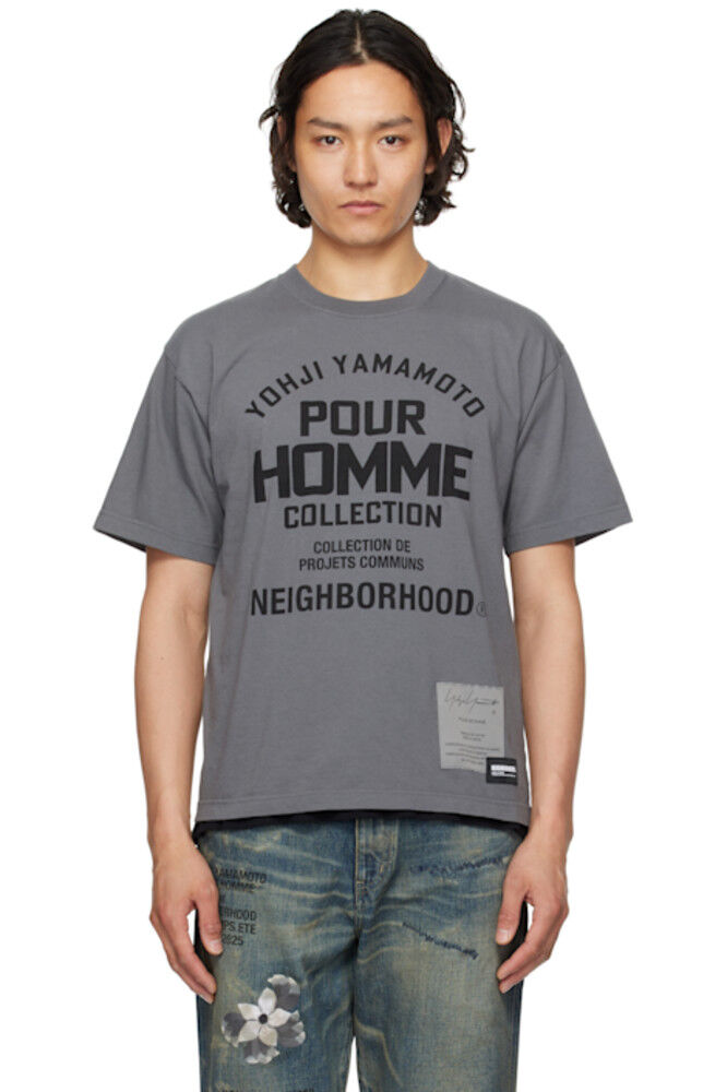 

Серая футболка NEIGHBORHOOD Edition SS Tee-2 YOHJI YAMAMOTO