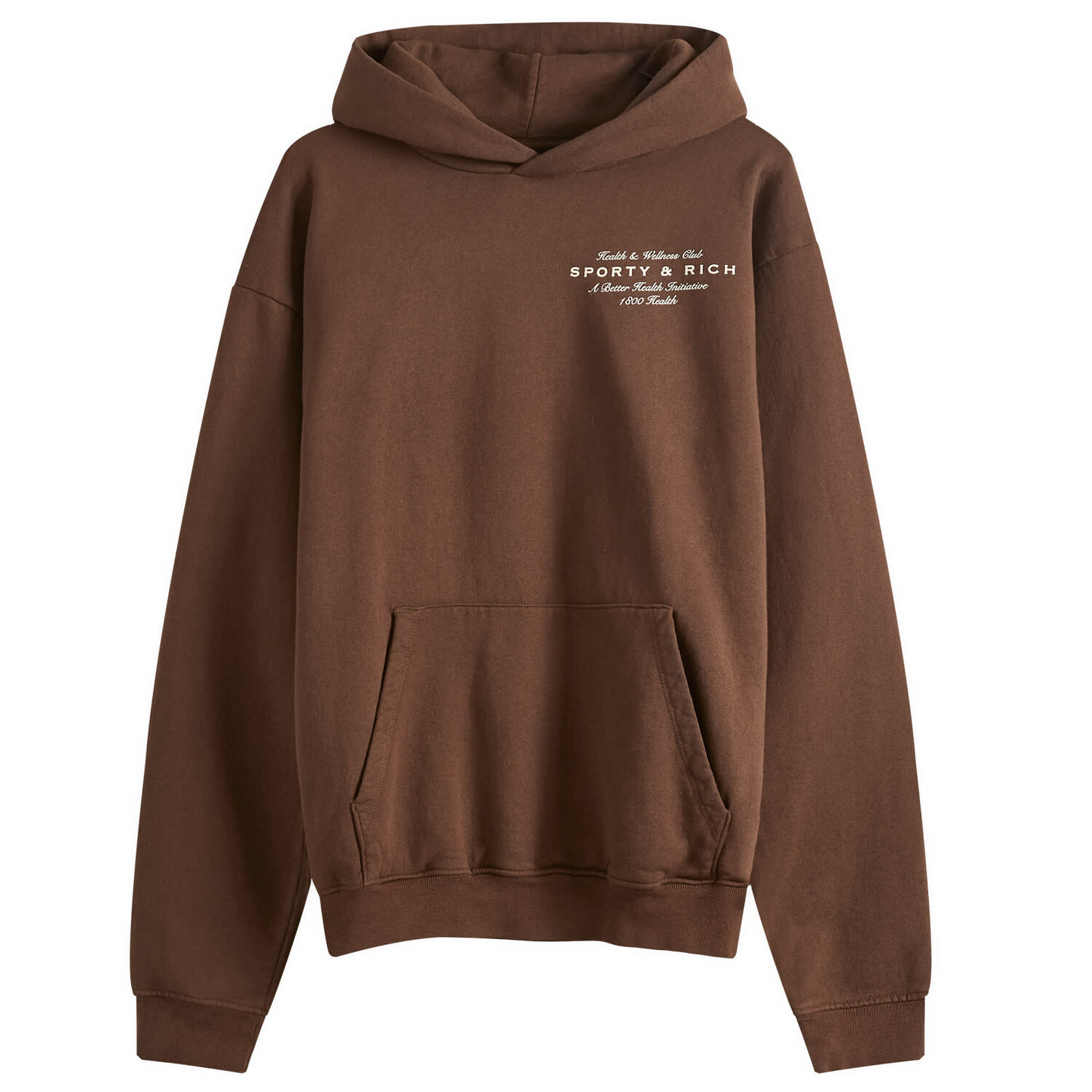 

Худи Sporty & Rich Health Initiative Hoodie, цвет Chocolate & Cream