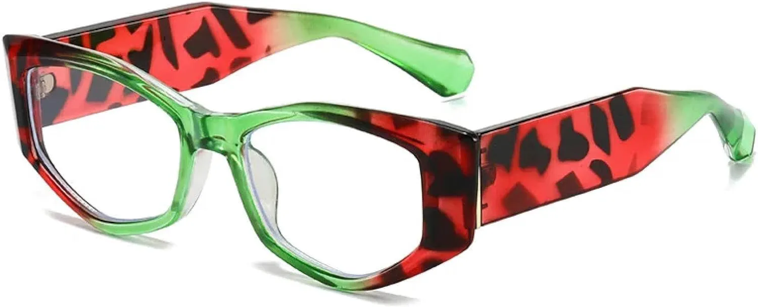 

Солнцезащитные очки конфетных цветов для женщин и мужчин, в стиле панк, с защитой от УФ-излучения UV400, для активного отдыха и спорта UATXTAU, Greenred-clear