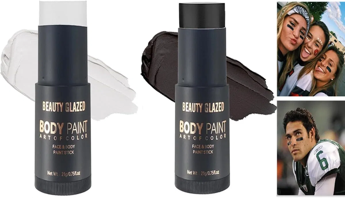 Грим для лица и тела Beauty Searcher белый + черный