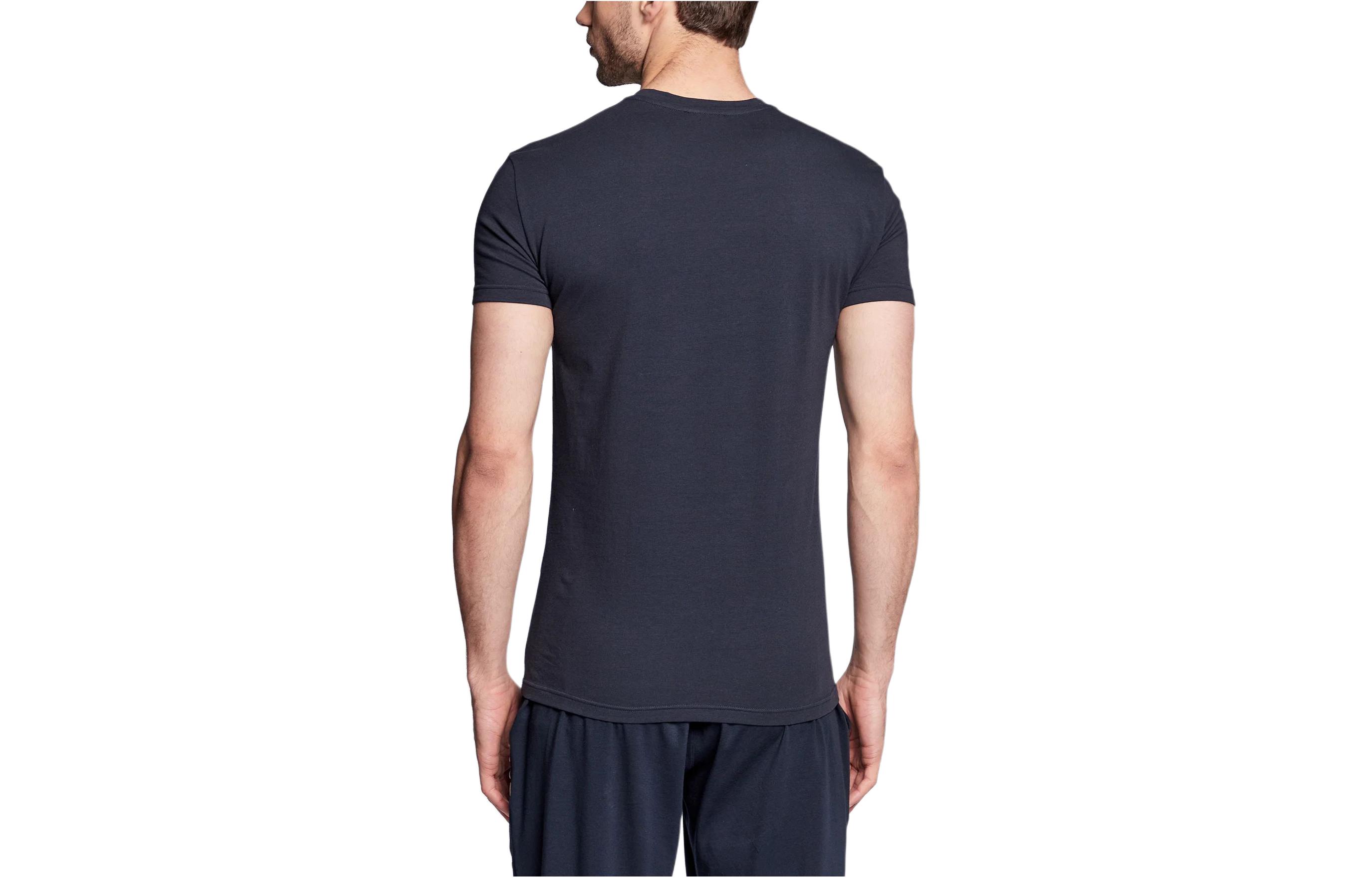 EMPORIO ARMANI Футболка мужская синяя — фото 3