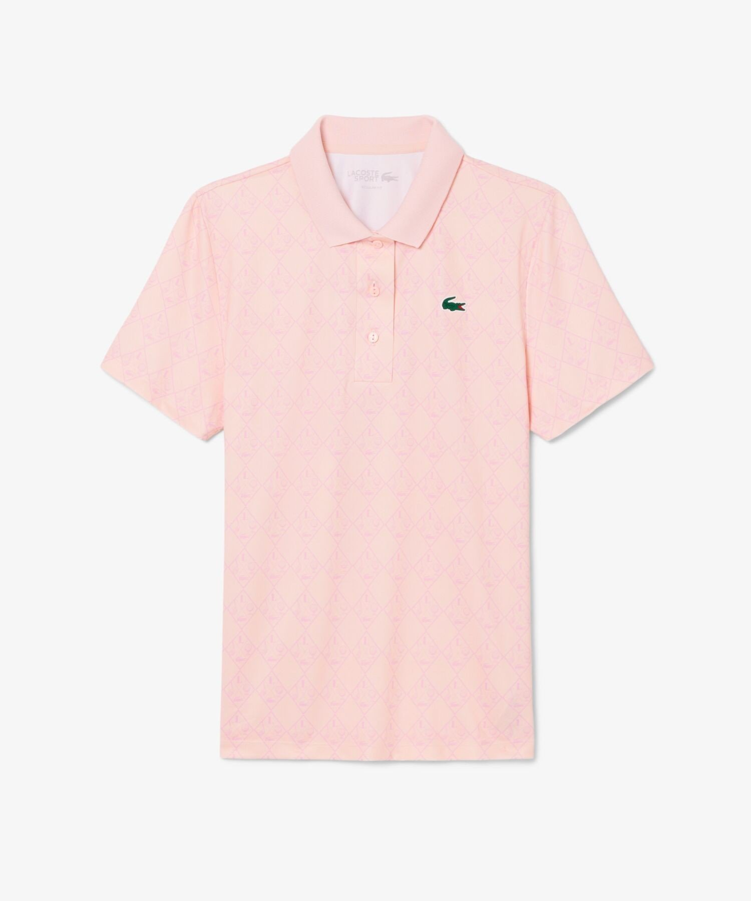 Поло для гольфа Lacoste Ultra Dry, защита от ультрафиолета UPF50+, Baby Pink — фото 3