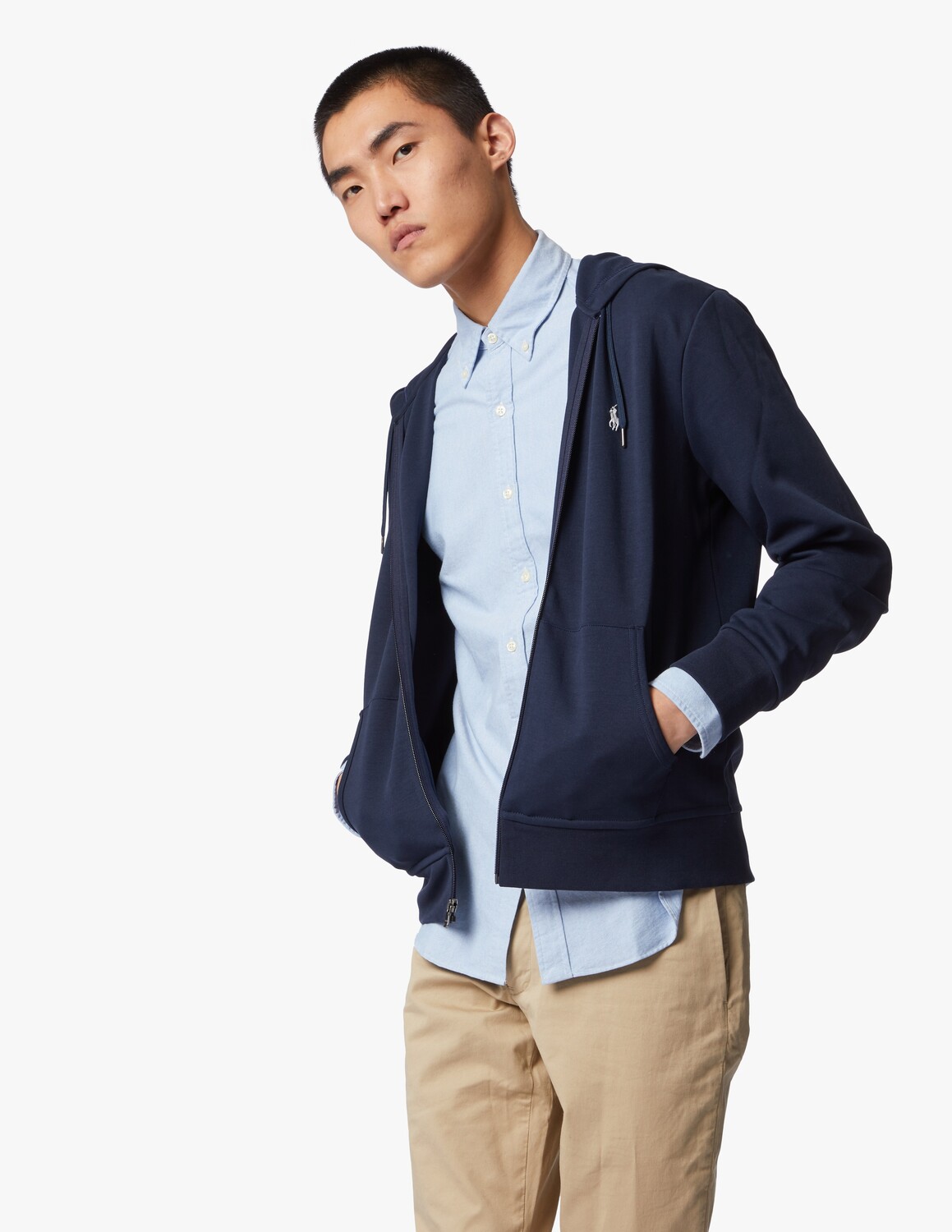 Спортивная оксфордская рубашка с длинными рукавами Ralph Lauren, цвет Bsr Blue — фото 2