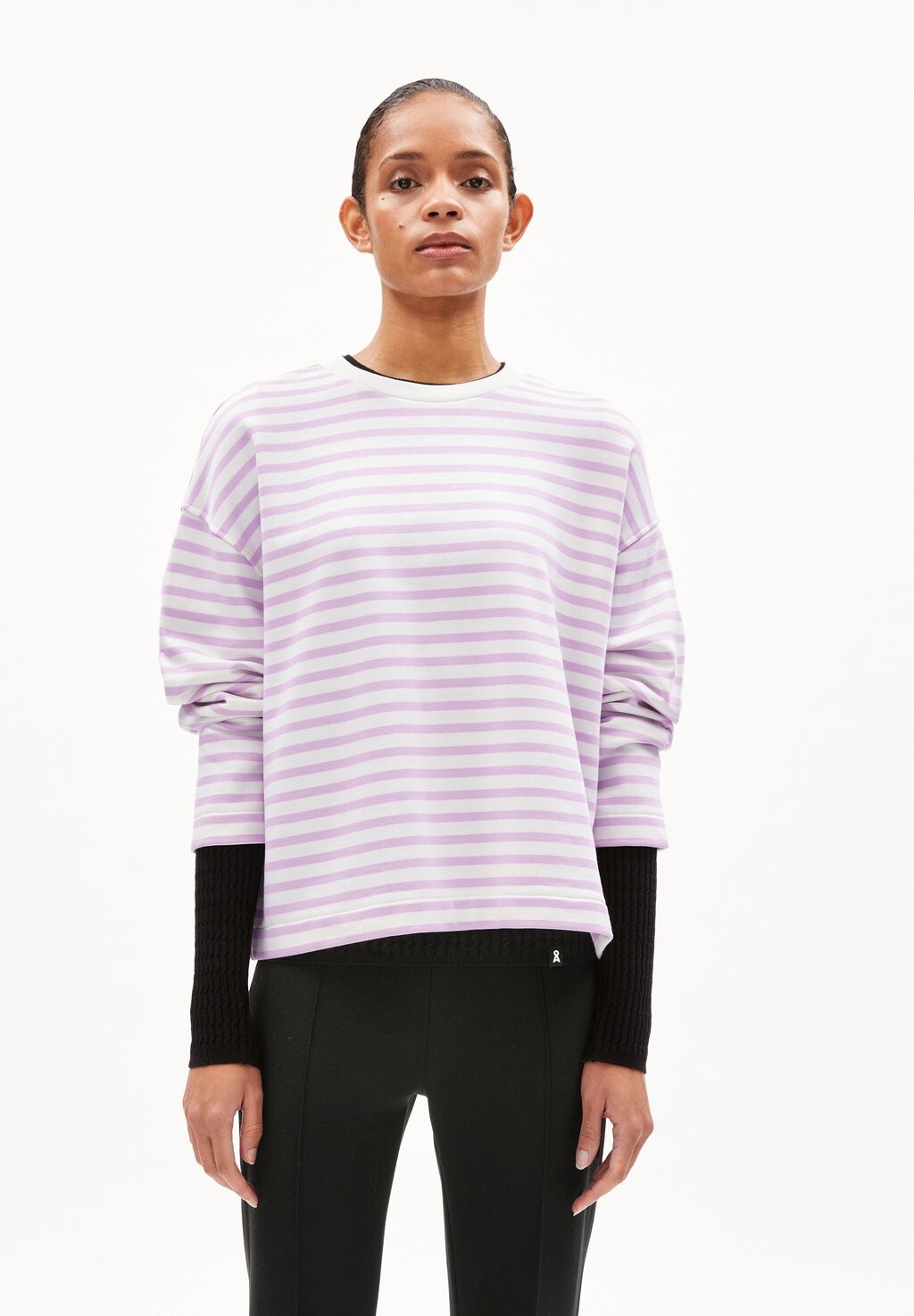 

Толстовка FRANKAA STRIPE ARMEDANGELS, цвет lavender light undyed
