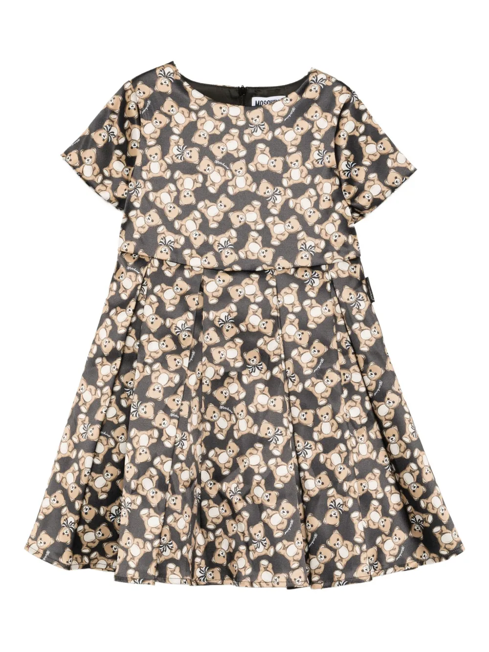 

Платье с графичным принтом Moschino Kids, черный