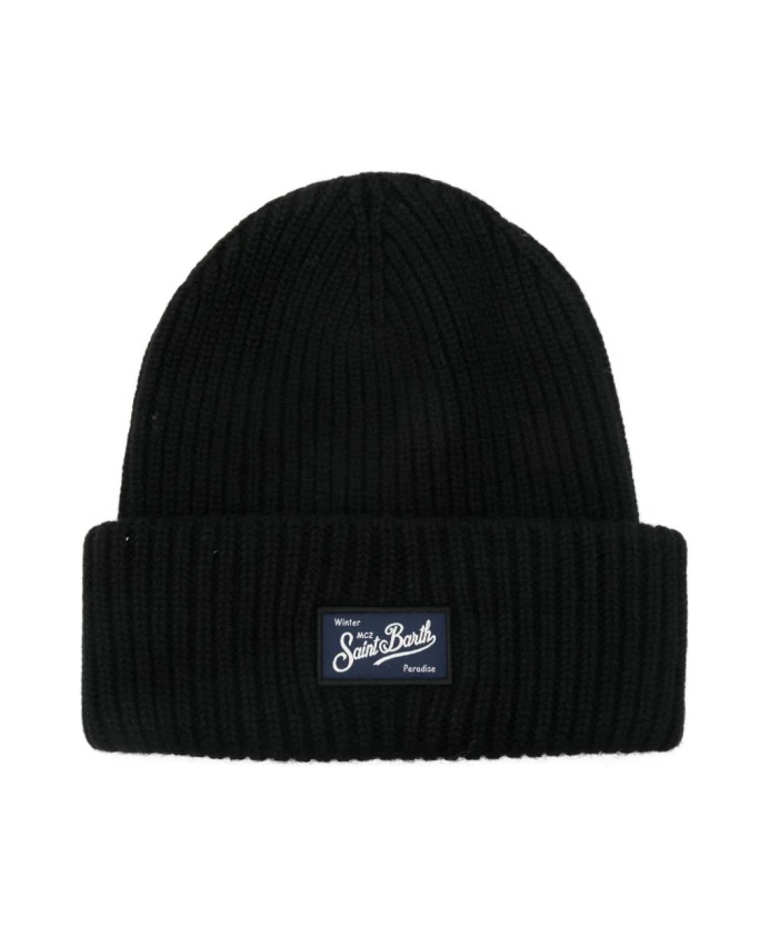 

Шапка с ягодным рисунком Mc2 Saint Barth, черный