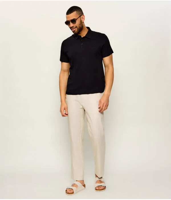 Мужское поло Slim Fit Calvin Klein, черный — фото 2