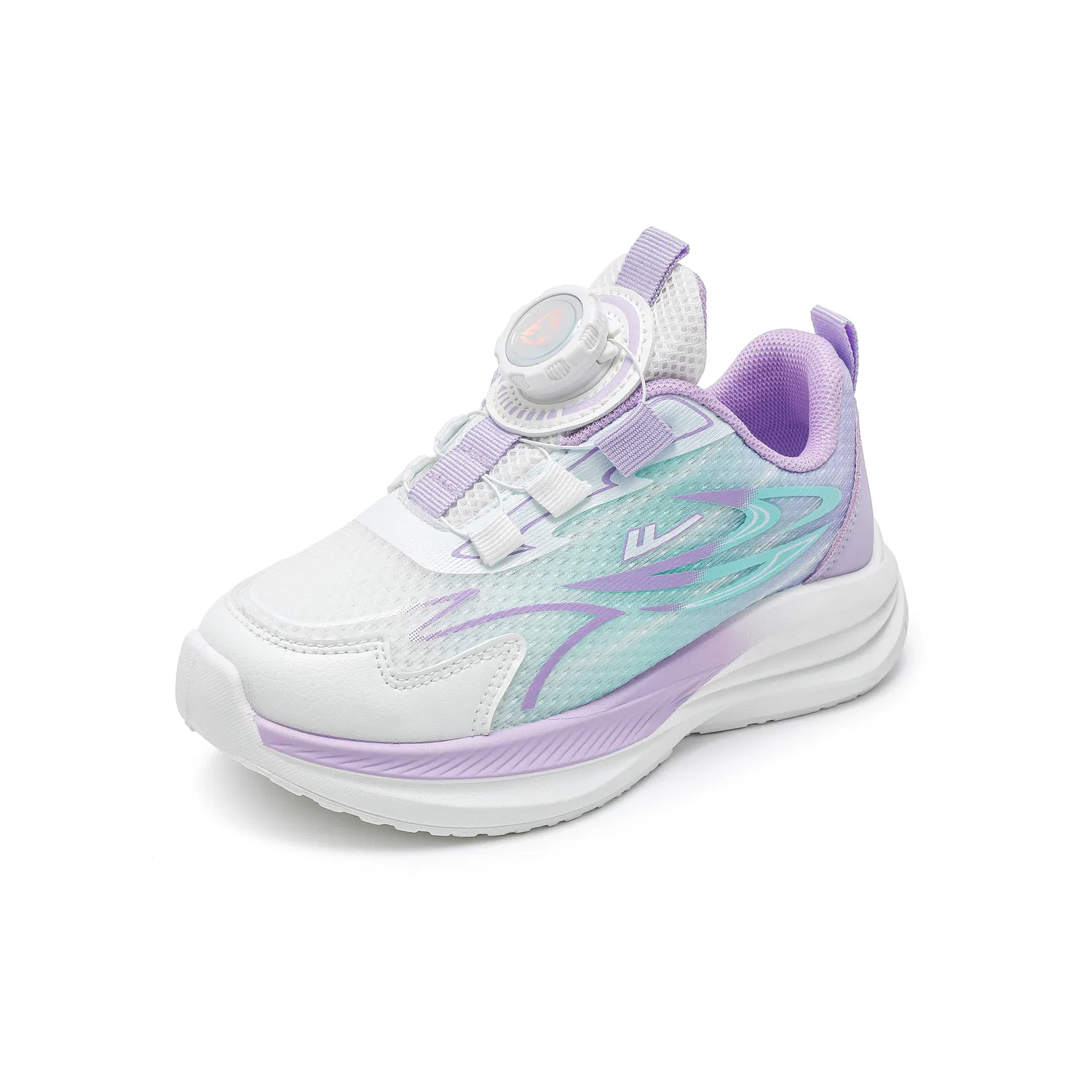 Детские кроссовки для ходьбы из сетки, дышащие, WARRIOR, Purple White
