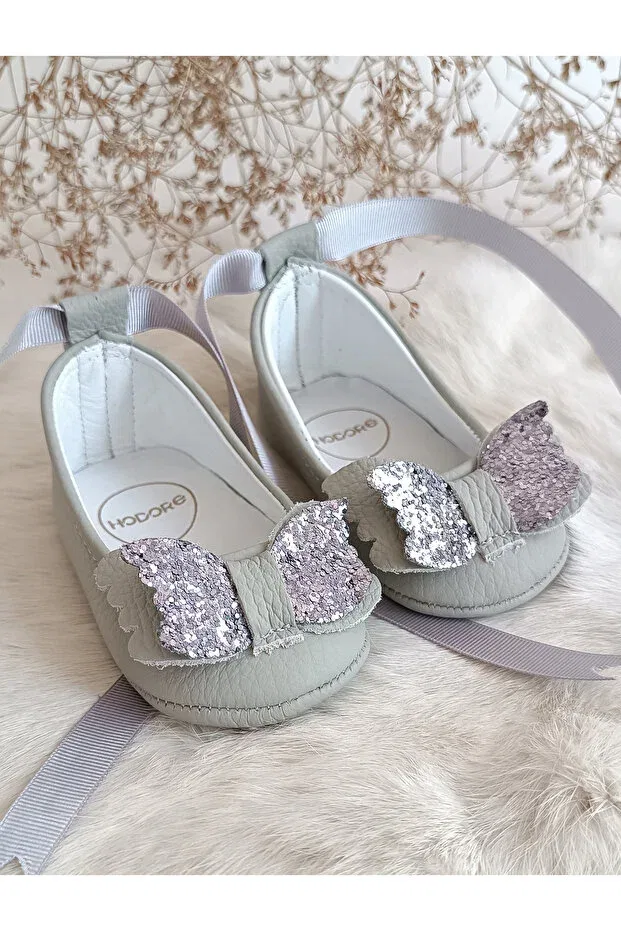 Детские туфли-лодочки без каблука Perla Hodore, Gray — фото 2