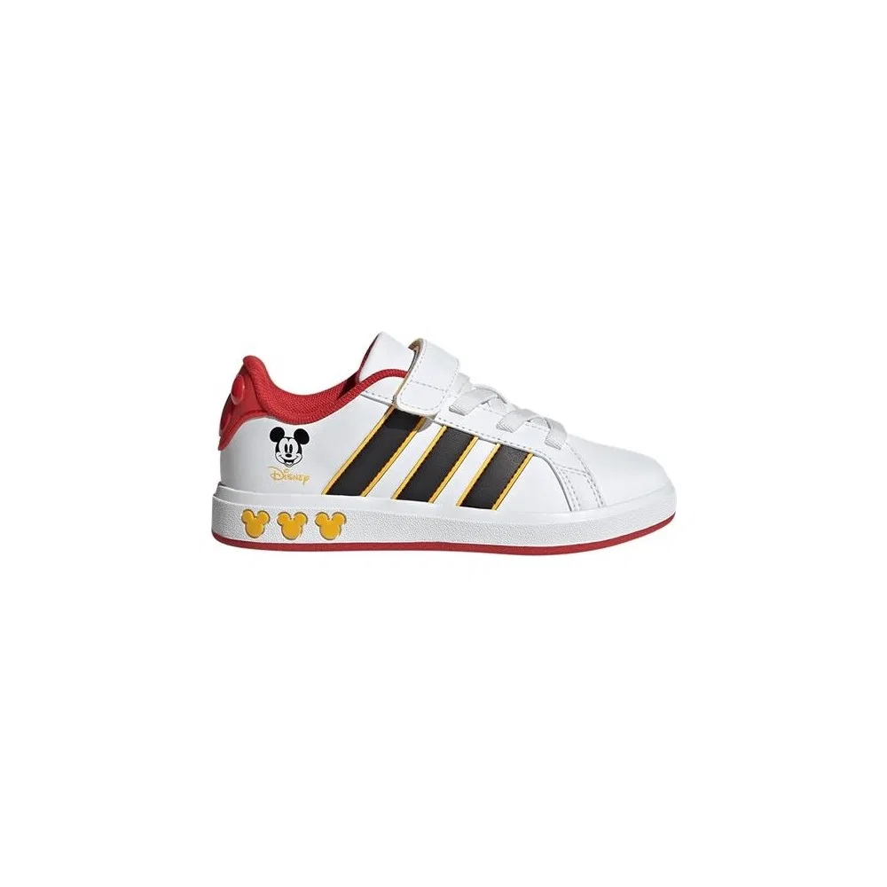 Детские кроссовки для прогулок на шнуровке Grand Court Mickey adidas — фото 2