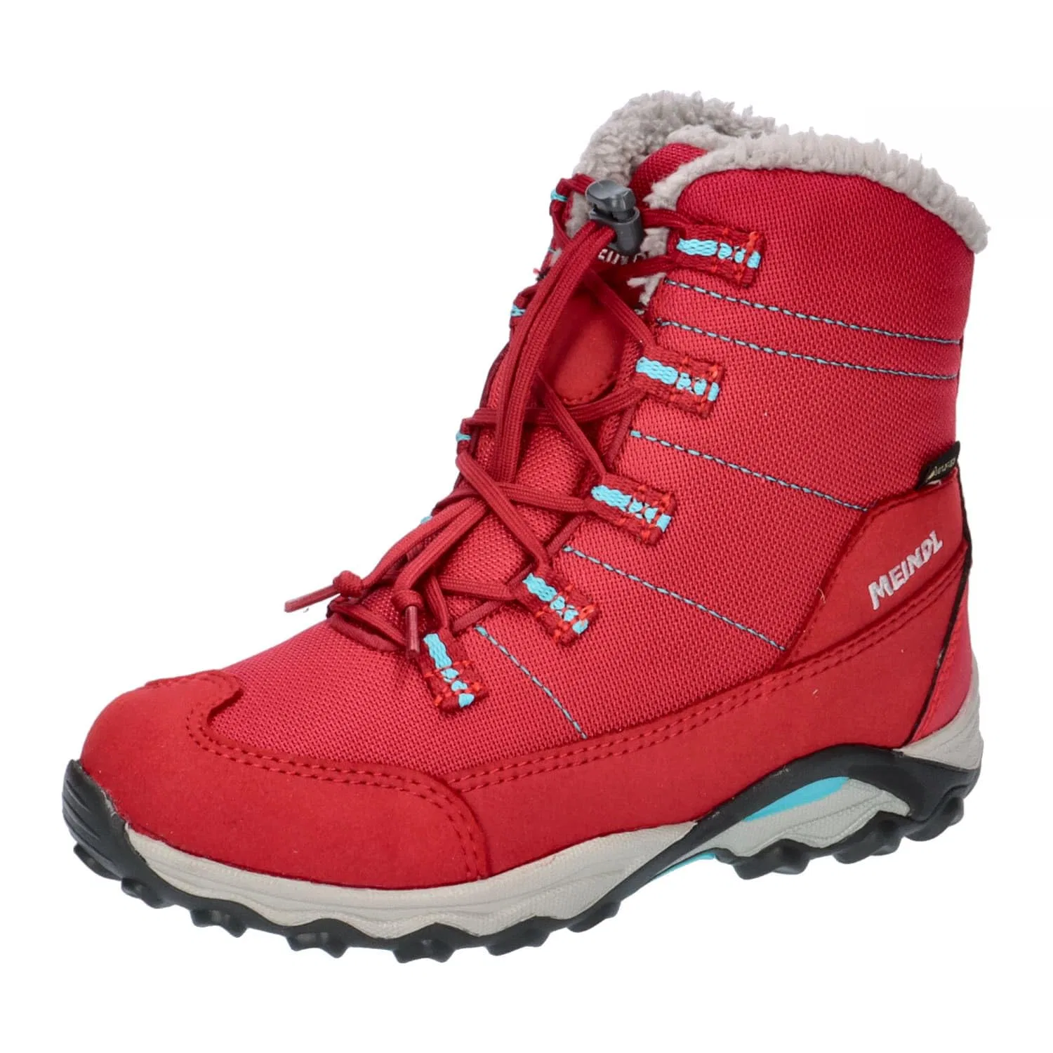 Детские зимние ботинки для мальчиков с мембраной Gore-Tex Winterstiefel Yolup Junior Gtx Meindl, Erdbeer Türkis
